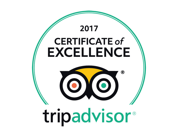 Certificate of Excellence Trip Advisor